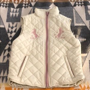 Girls quilted puffer vest